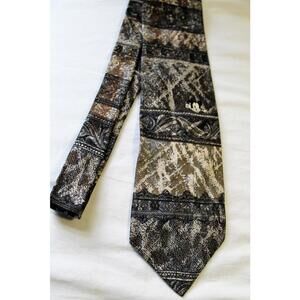 Vintage MICKEY & CO. 3.75" Silk Necktie, Subtle Mickey Mouse Winking Thumbs-Up